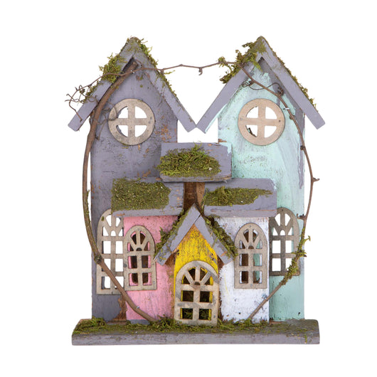 Set 2 Villaggio Legno 22 H 27 cm