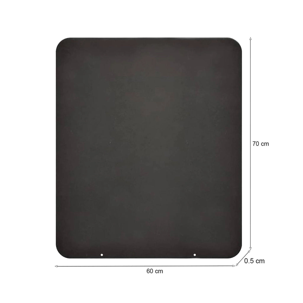 Accessorio riscaldamento Allerona, Accessorio per stufa, Utensili per il riscaldamento, Made in Italy, 60x70 h1 cm, Nero