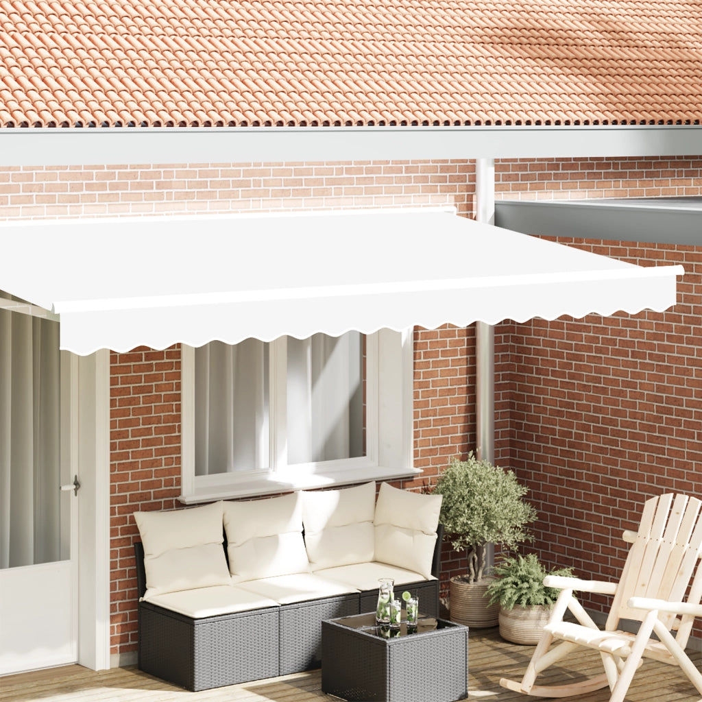 Valance per tende per telaio da 4 m Bianca 3.8x0.2 m