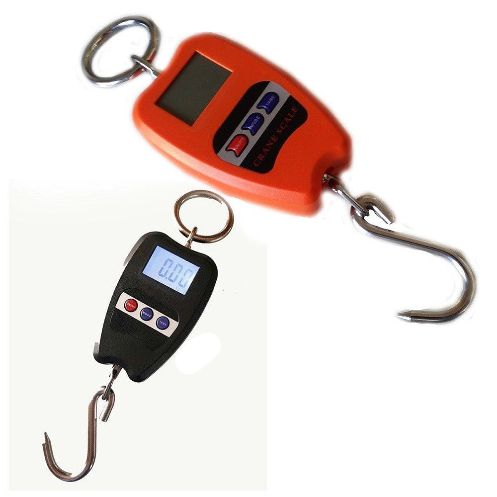 Trade Shop - Bilancia Digitale Professionale Gancio Dinamometro Molla 200 Kg Sospesa Molla -