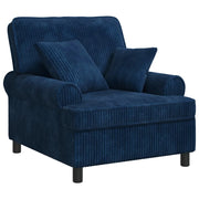 Poltrona XL con Cuscini Navy Tessuto a 1,5 linee 42043480