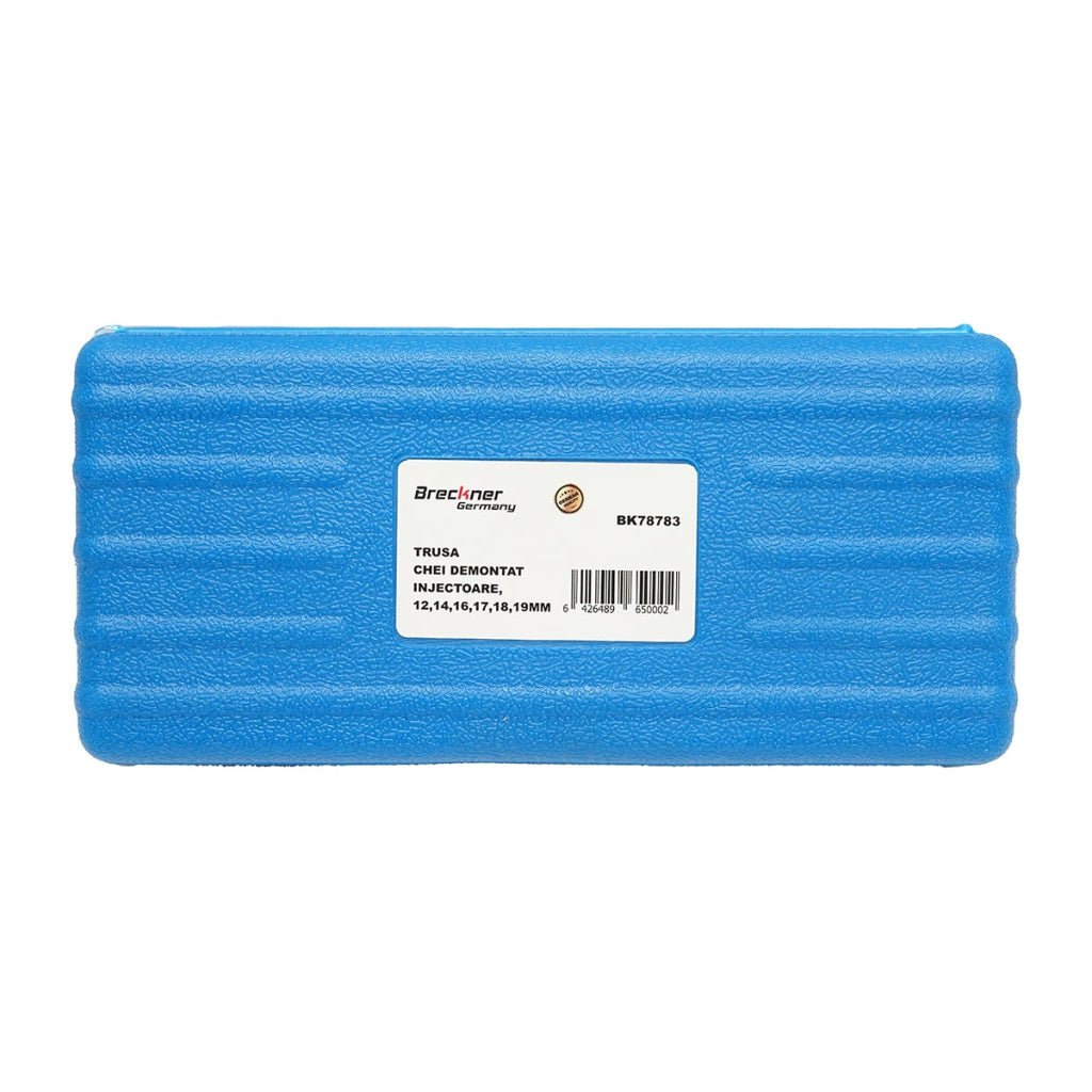 Set di chiavi tubolari per iniettori e condutture, dimensioni 12, 14, 16, 17, 18, 19 mm, Breckner Germany