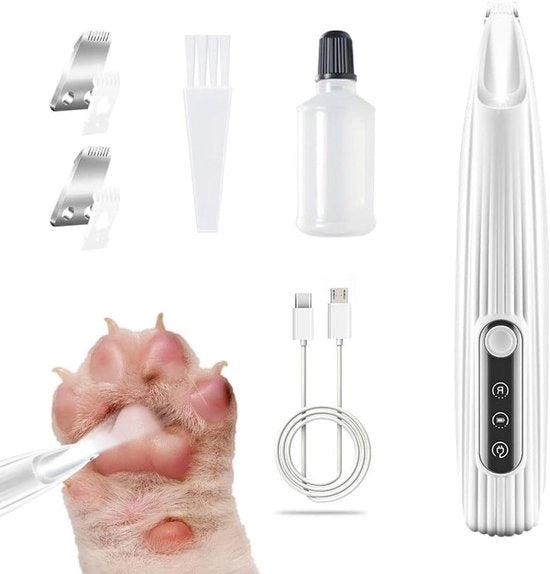 Rasatrice per Gatti con Luce LED Ricarica USB Silenziosa per Animali Domestici