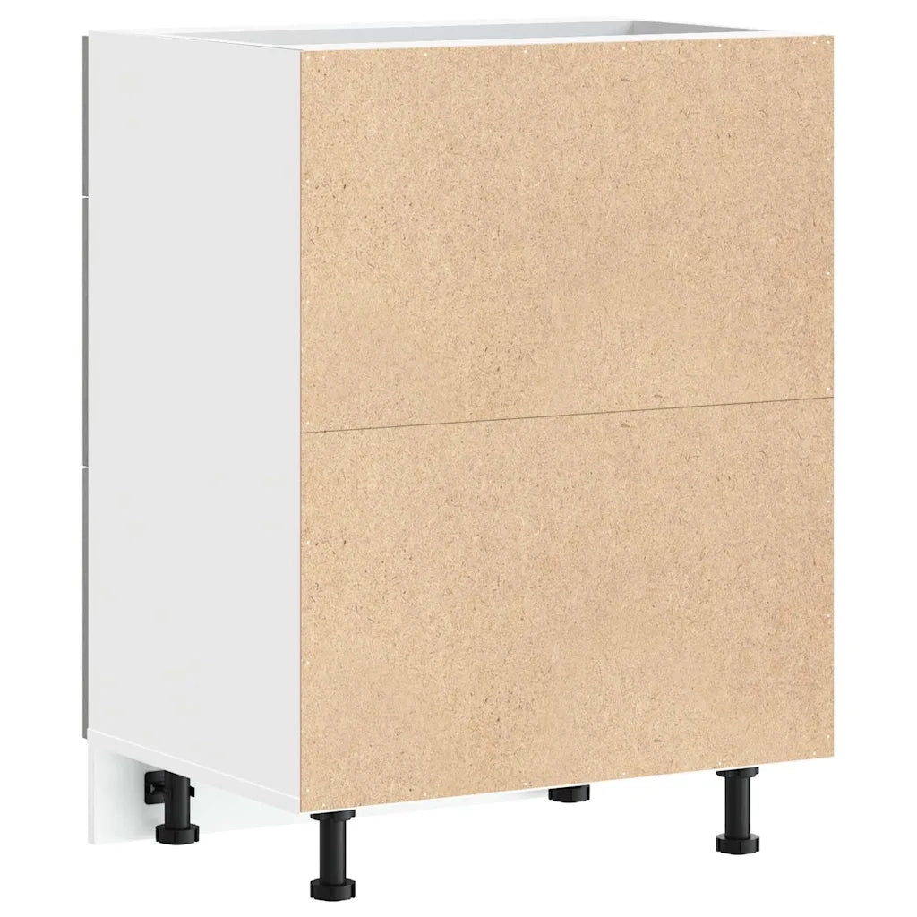 Base da Cucina “Lyon” Grigio Cemento in Legno Multistrato 854253
