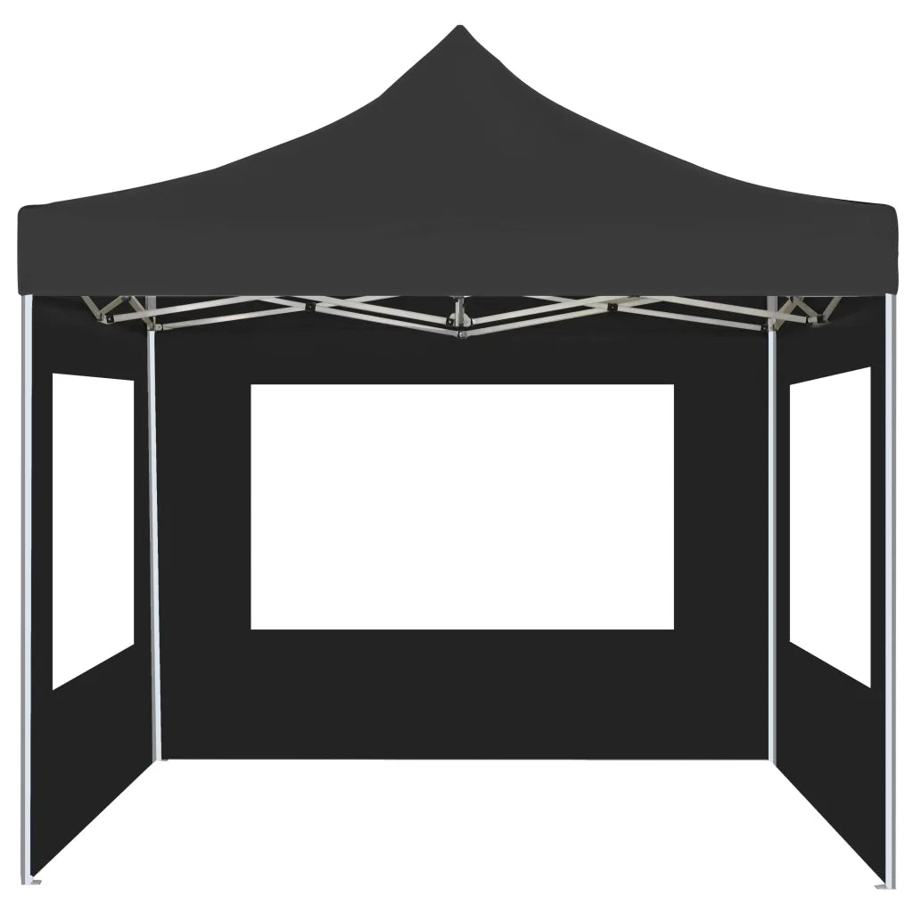Gazebo Pieghevole con Pareti Alluminio 2x2 m Antracitecod mxl 94960