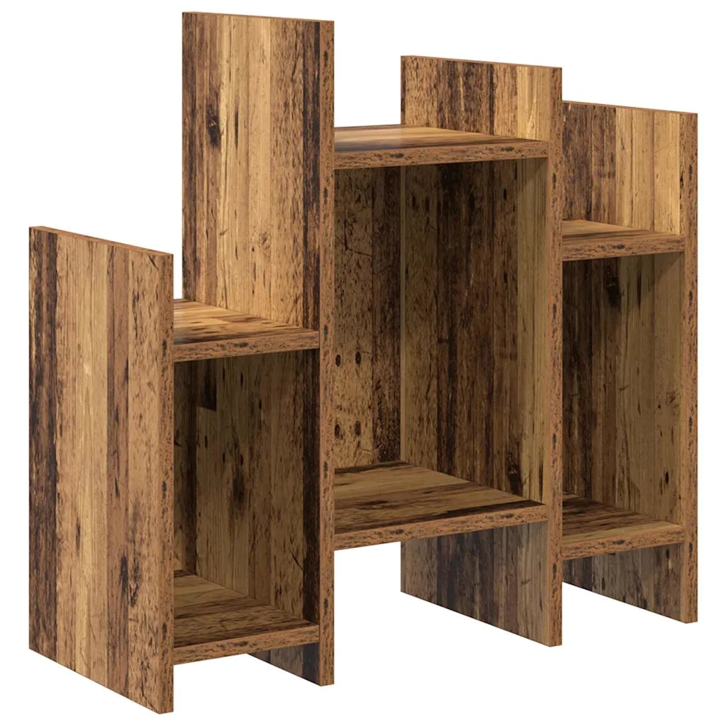 vidaXL Mobile laterale Legno vecchio 60 x 26 x 60 cm Legno multistrato