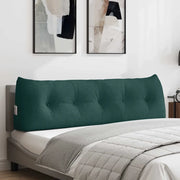 Cuscino per Schiena Verde Scuro 160 x 24 x 50 cm Tessuto 42014533