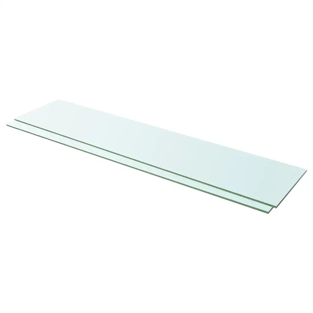 Mensole in Vetro Trasparente 2 pz 110x25 cm cod mxl 49472