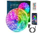 Striscia Led 10 Metri Bonve Pet RGB 5050 Controllo APP e Telecomando 40 Tasti Funzione Musicale Bluetooth Luci Led Colorate per Decorazioni Camera da Letto Bar Festa Casa