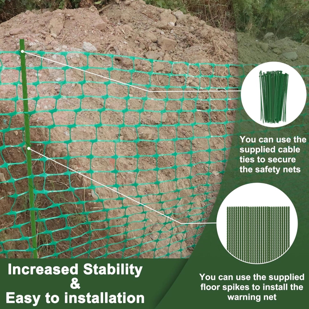 Recinzione di recinzione per cani, altezza 100 cm, con 80 pali e 250 nastri in plastica, recinzione mobile, 50 m