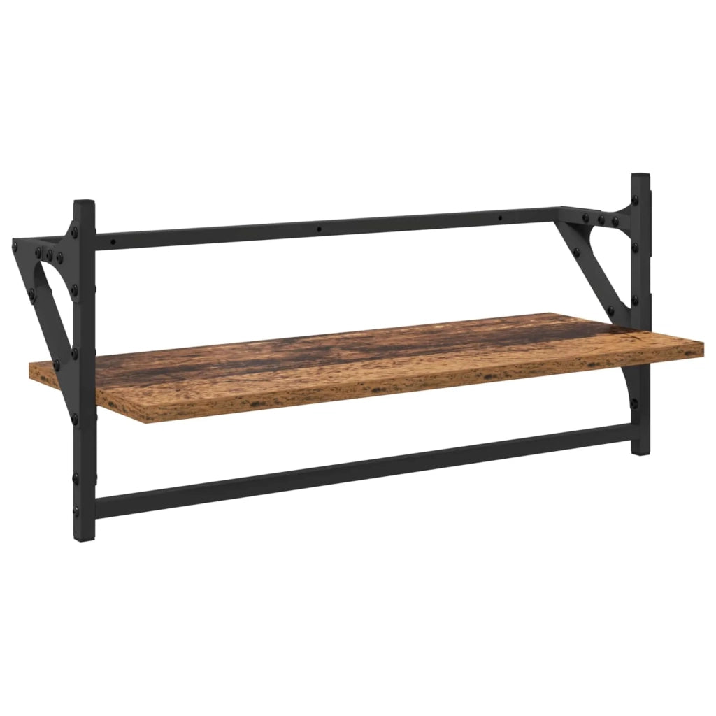 Set mensole da parete 6 pcs Legno vecchio 100 x 25 x 30 cm