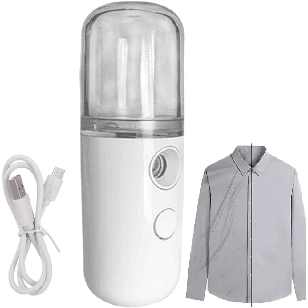 Trade Shop - Nano Spray Idratante Umidificatore Facciale Vaporizzatore Viso Tasca Viaggio Cordless -
