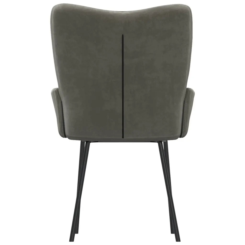 Sedie da Pranzo 2pz Grigio Scuro in Velluto 347661