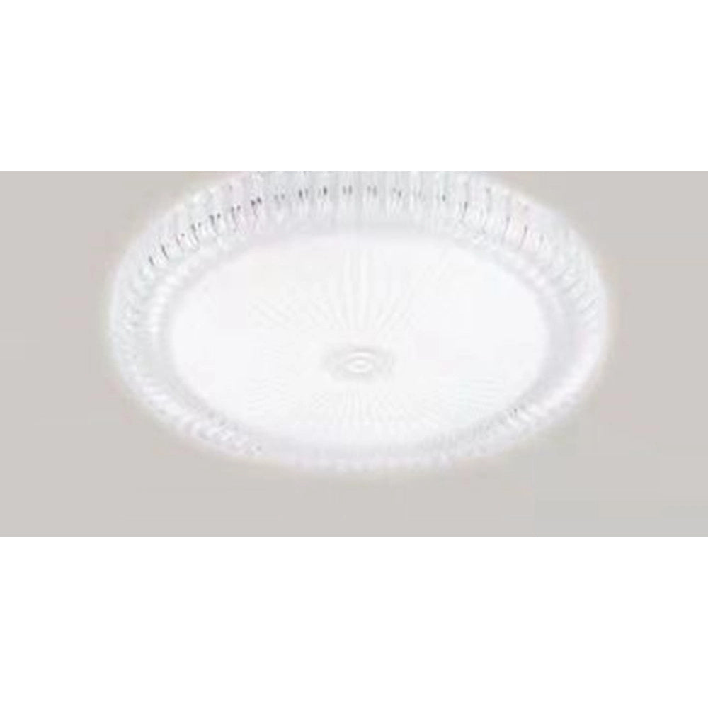 Trade Shop - Plafoniera A Soffitto 60w Design Cristallo Rigato Luce Fredda Naturale Fst-50a63297 -