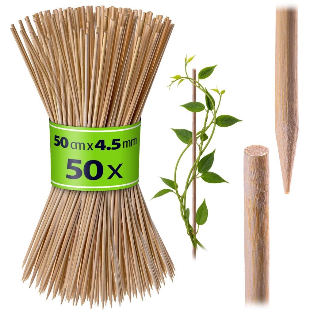 KADAX Bambusowe tyczki do roślin 50szt naturalne 5