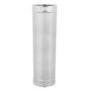 CANNA FUMARIA DOPPIA PARETE ACCIAIO INOX AISI 316 PARTE INTERNA AISI 304 PARTE ESTERNA MM 1000 - ø250 INTERNO - ø300 ESTERNO - SP. 0,5 MM  - EUF