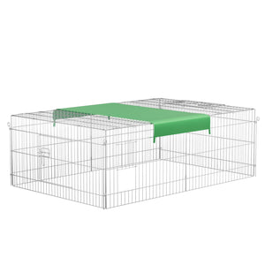 Recinto per piccoli animali 183 x 122 x 60 cm con telo parasole recinzione per conigli e lepri