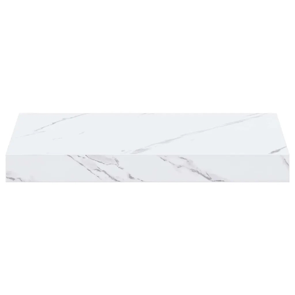 Scaffale da parete 2 pcs Marmo Bianco 40 x 23,5 x 4 cm
