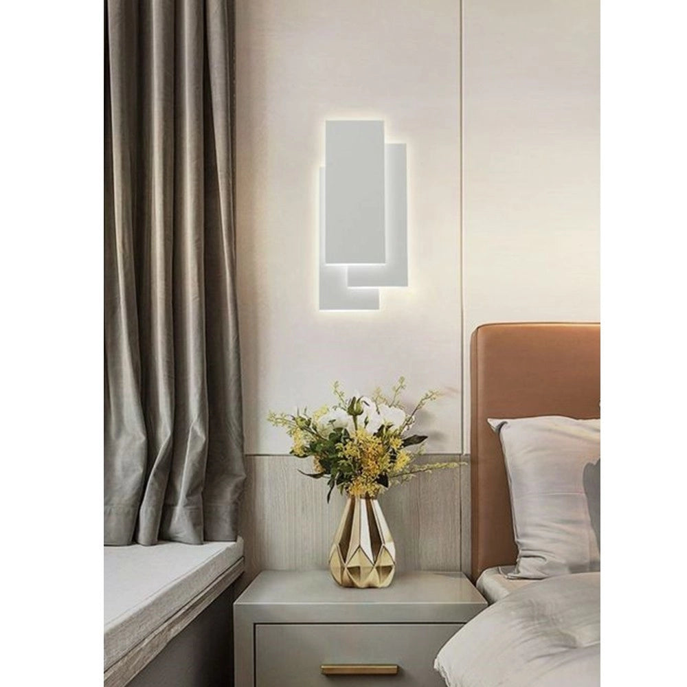 Trade Shop - Applique Led Rettangolare 12w 650 Lm A Parete 3 Temperature Di Luce Cct E41-b3c -