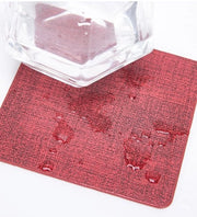 Set di Supporti per Oggetti di 8 pezzi - Supporti Quadrati - Supporti per Oggetti in Pelle Idrorepellente - Supporti per Oggetti con Contenitore - Dimensioni 10 x 10 cm - Supporto per Oggetti con Contenitore