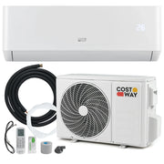 Condizionatore d'aria mini split da 12000 BTU per ambienti fino a 70㎡ raffreddamento e riscaldamento silenziosi design in metallo bianco 20_0018264