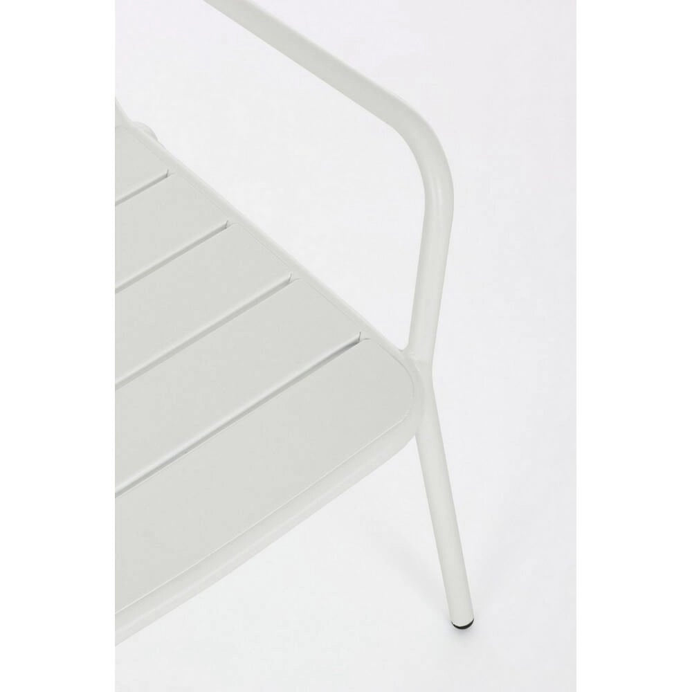 Set 2 Poltrone Acciaio Bianco Moderno da Esterno - MARLYN