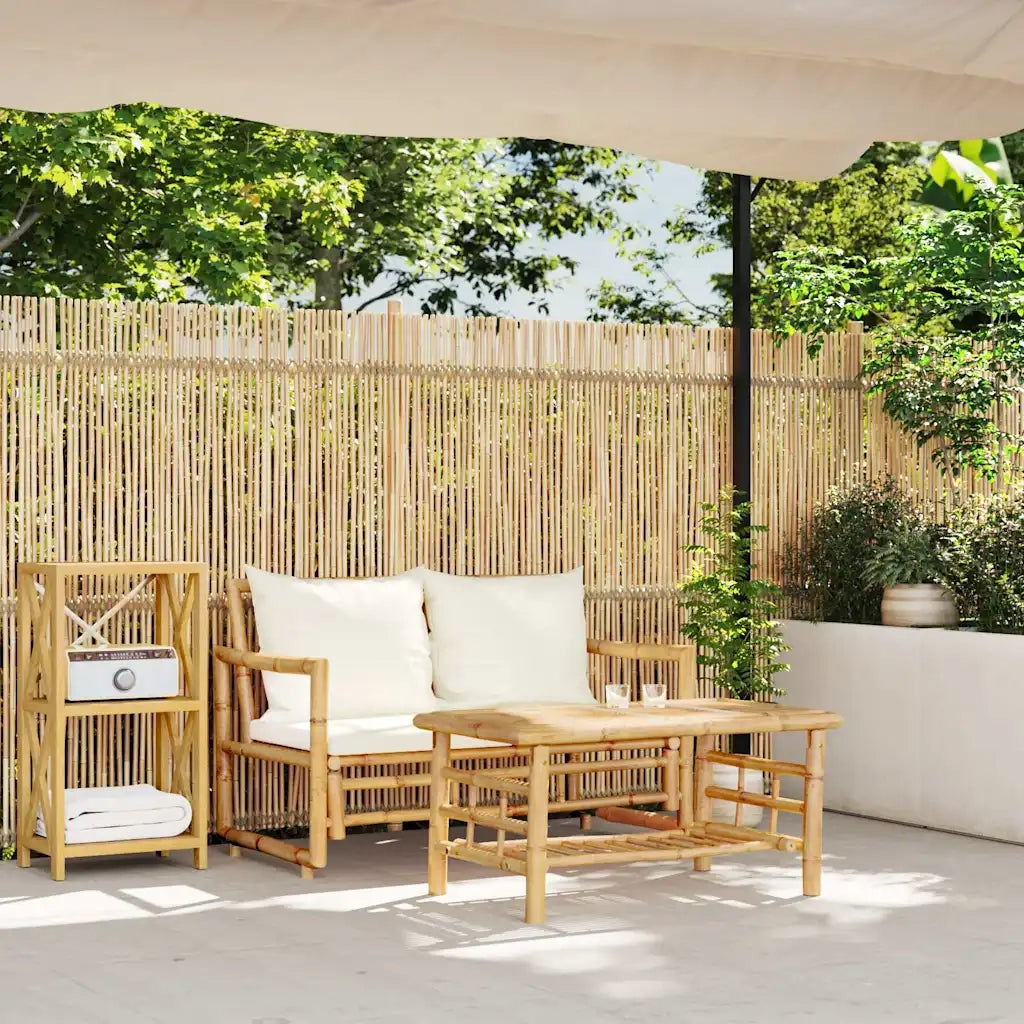 Set Divano da Giardino 2 pz con Cuscini in BambÃ¹