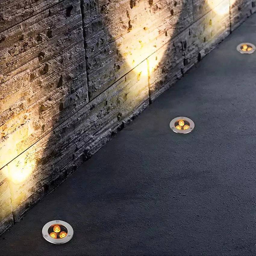 FARETTO SEGNAPASSO LED CALPESTABILE DA GIARDINO 3W LUCE CALDA 3000K - IDEALE PER VIALETTI E SPAZI ESTERNI IP65