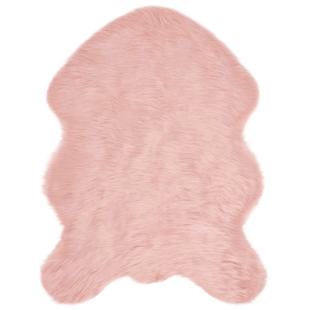Tappeto in finta TAFALLA Rosa 80 x 120 cm Poliestere 42021564
