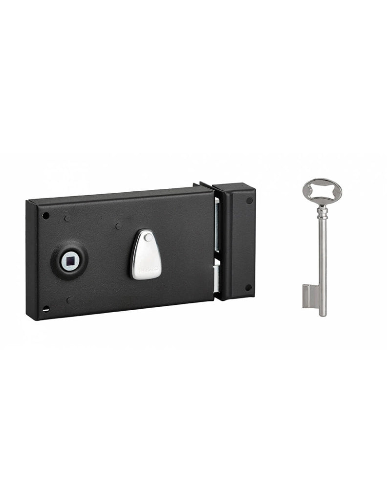 Serratura PDT con mezzo giro 140 x 82 mm, destra, 1 chiave – THIRARD
