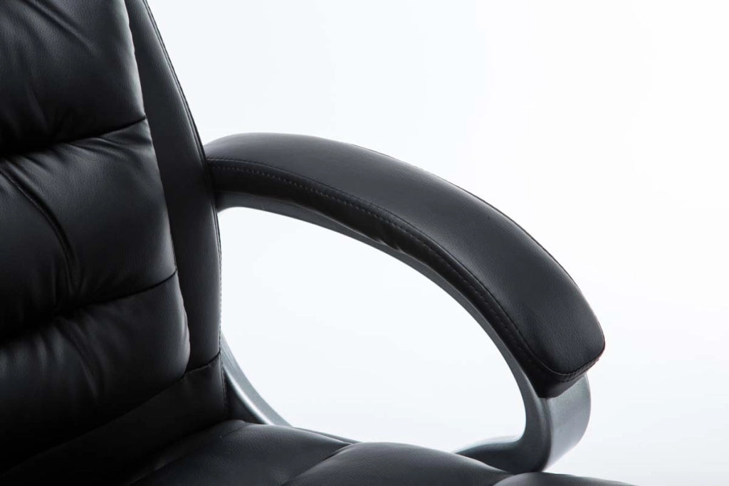 Sedia ufficio XXL Vancouver in similpelle nero
