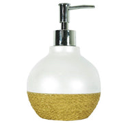 Trade Shop - Portasapone Sferico Bianco Perla Porta Sapone  10375 Dispenser Sapone -