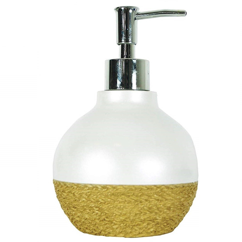 Trade Shop - Portasapone Sferico Bianco Perla Porta Sapone  10375 Dispenser Sapone -