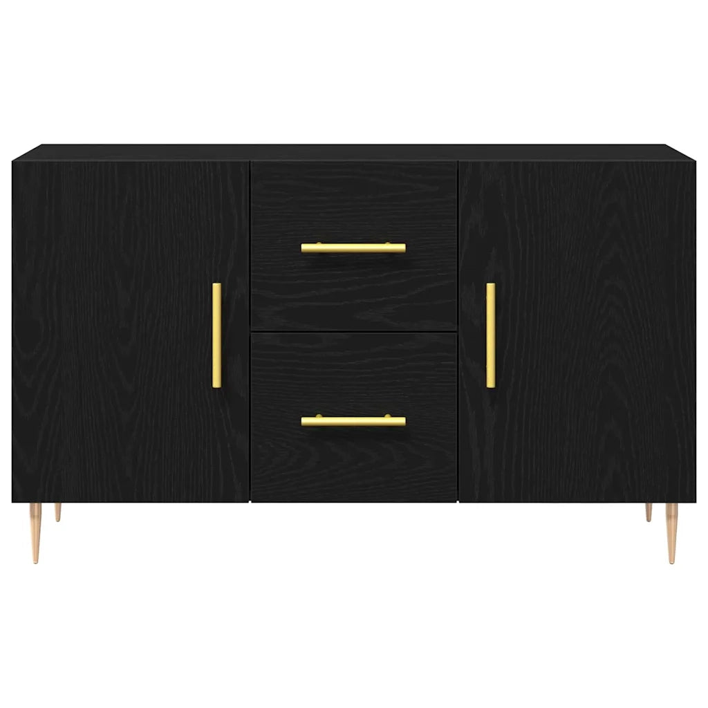 Credenza Rovere Nero 100 x 36 x 60 cm Legno multistrato 862957