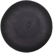 Cappello Classico Francese - Nero - Lana - Unico Taglio - Accessorio Donna - Sostenibile e Caldo - Copricapo