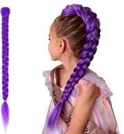 Estensione di capelli a coda di cavallo intrecciata 66 cm con fissaggio clip