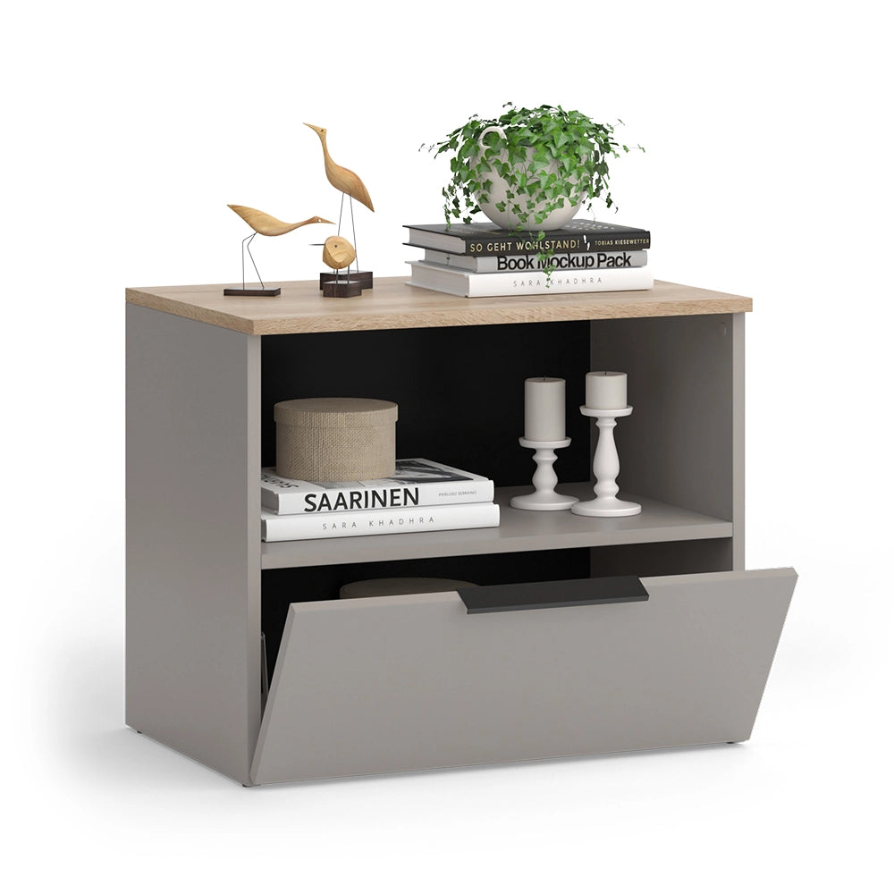 Vicco Credenza Grigio 60 x 50 cm con patta