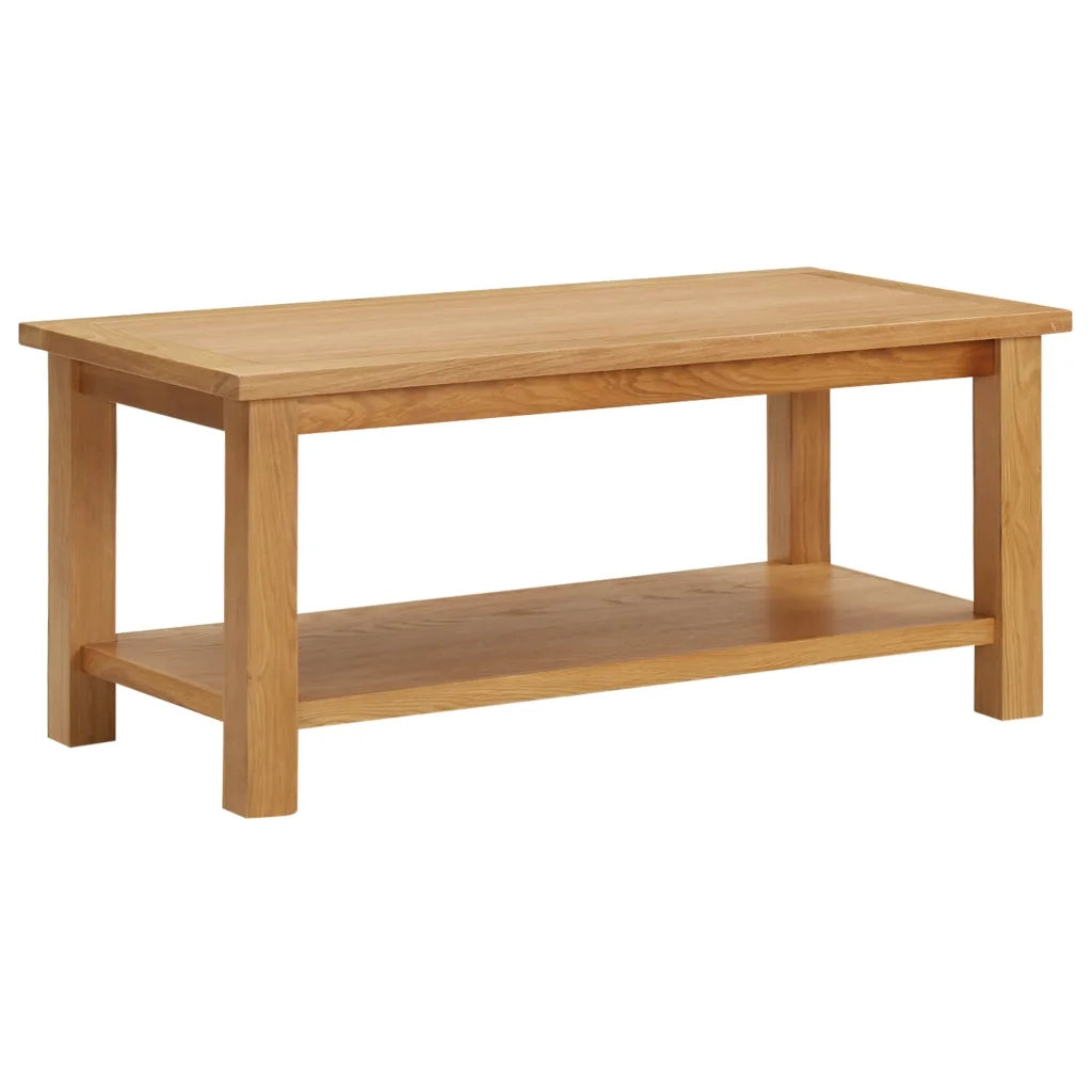 Tavolino da CaffÃ¨ 90x45x40 cm in Legno Massello di Rovere cod mxl 7880
