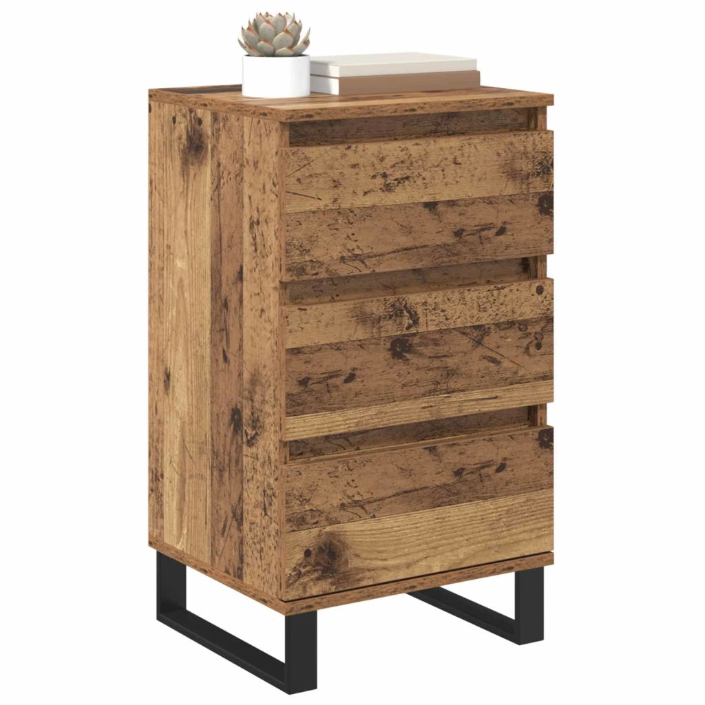 Credenza | Madia | Buffet da pranzo | Armadio da pranzo con cassetto Legno vecchio Legno multistrato