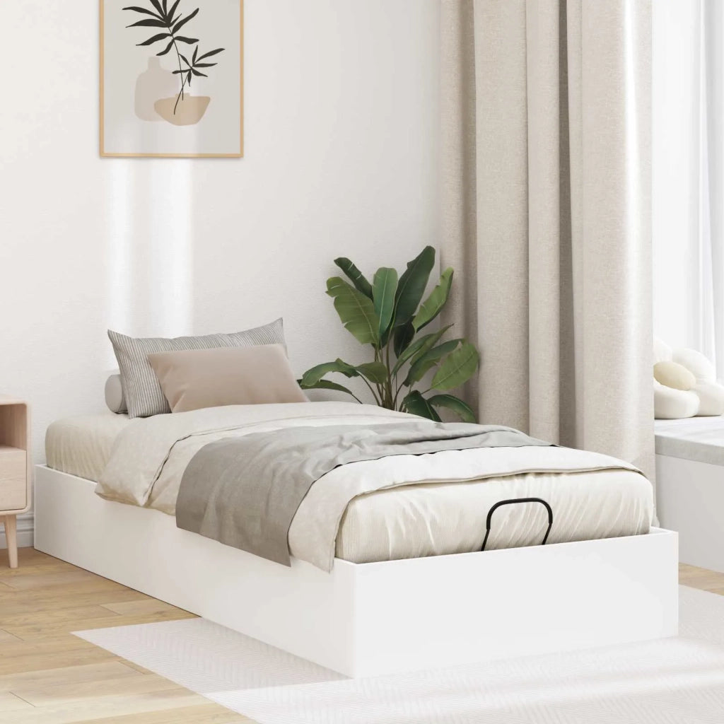 Letto ottomano Bianco 193 x 75,5 x 25 cm Legno multistrato