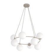 Lampada sospesa AZURA bianco-beige 8xE14 Emibig