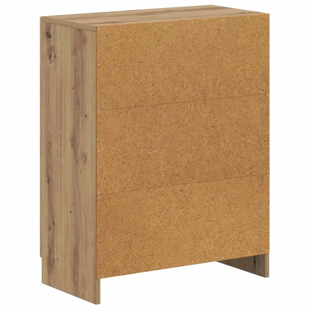 Mobiletto da Bagno UTRECHT Rovere Artigianale 59,5 x 31 x 77 cm 897724