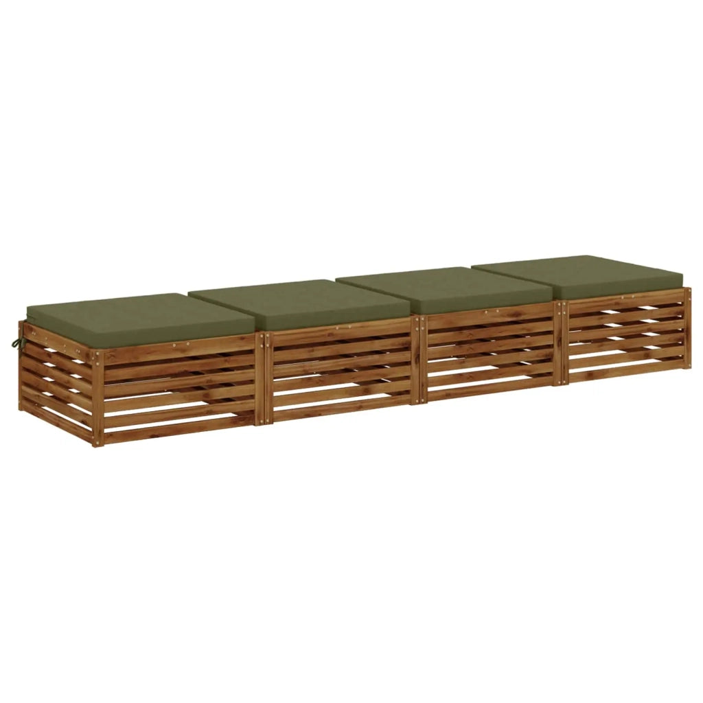 Cuscini per Sedia in 4 Pezzi SOEST 4 pz 100% Poliestere 944702