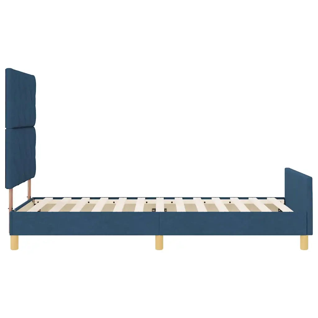 Struttura del letto con testiera Blu 90 x 200 cm Tessuto 3344780