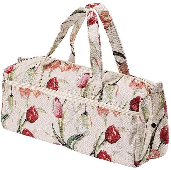 Tas di Organizzazione Sostenibile - Tas con Disegno di Fiori - 44 x 14 x 17 cm