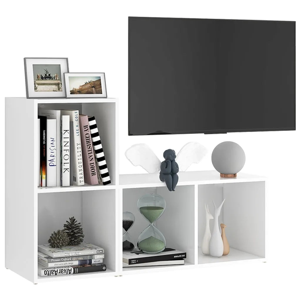 Mobili TV 2 pz Bianchi 72x35x36,5 cm in Truciolato  cod mxl 19887