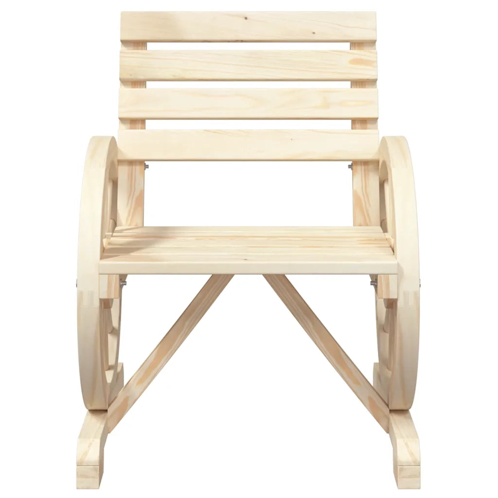 Sedia da patio-Sedie da Giardino 2 pz 58x58x78,5 cm in Legno Massello di Abete 686838