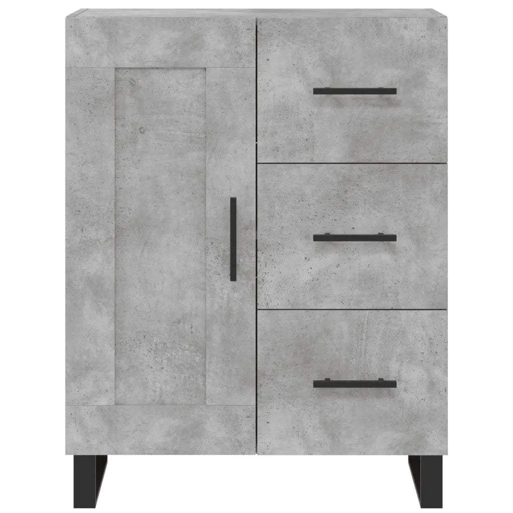 Credenza | Madia | Buffet da pranzo | Armadio da pranzo Grigio Cemento 69,5x34x180 cm in Legno Multistrato