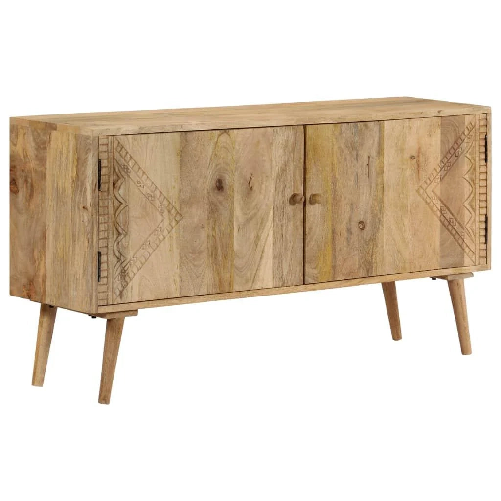Buffet credenza mobiletto consolle mobile contenitore legno massello di mango 120 cm 4402047