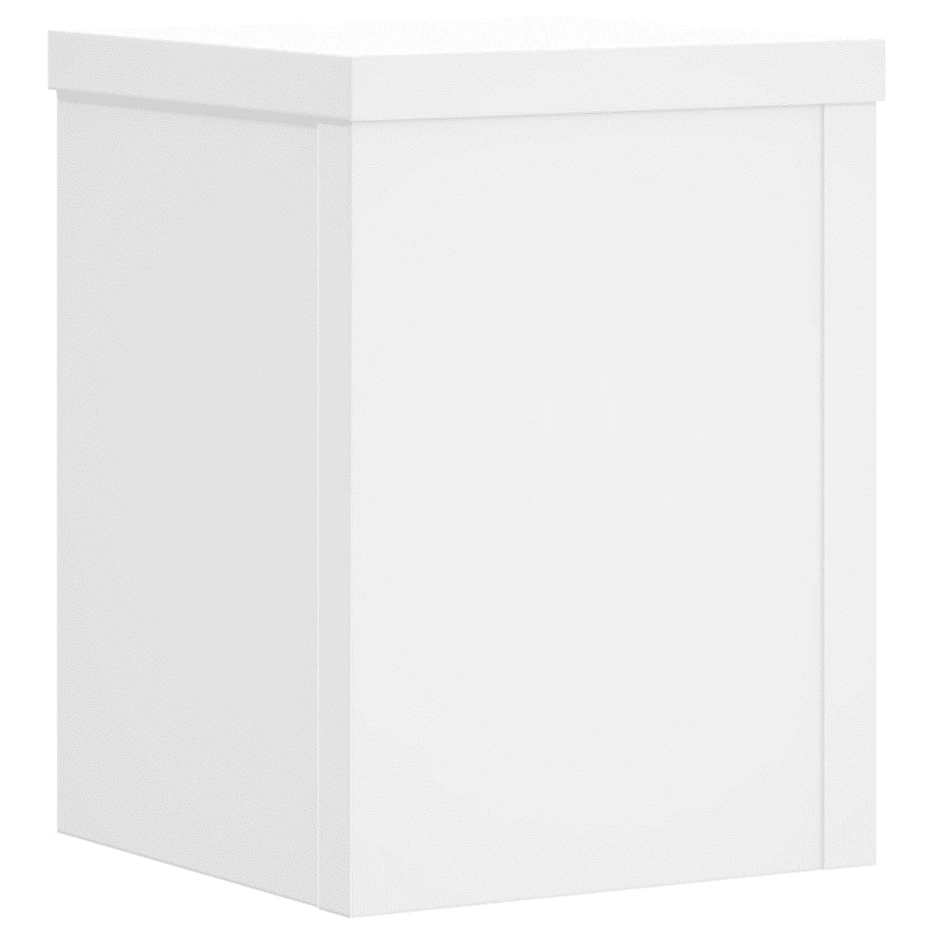 Supporti per Piante 2 pz Bianchi 15x15x20 cm Legno Multistrato